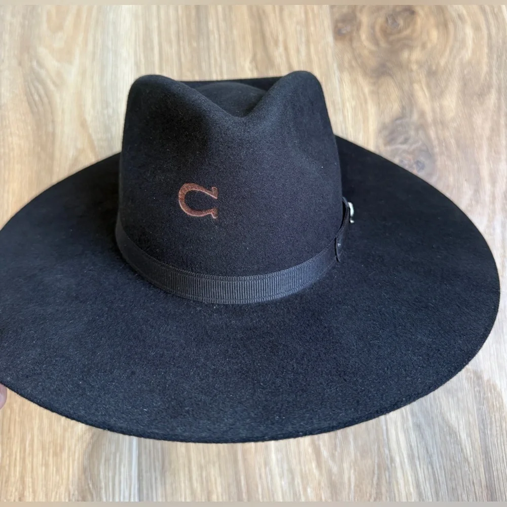 Charlie 1 Horse Highway Jr Youth Black Wool Fashion Hat One Size